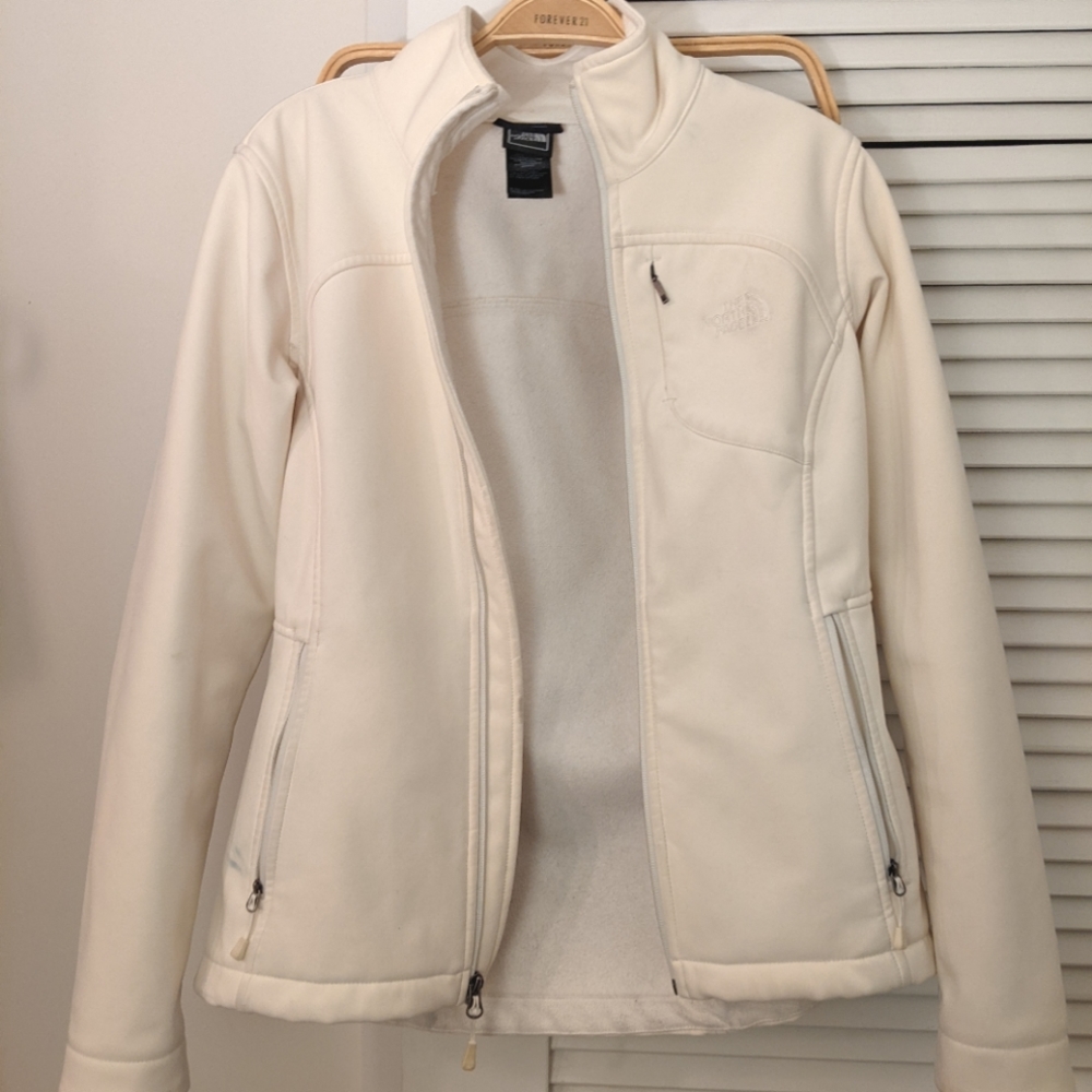 ❄🔻[North Face] Apex Bionic White Soft Shell Jacket Full Zip S